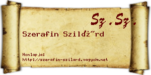 Szerafin Szilárd névjegykártya